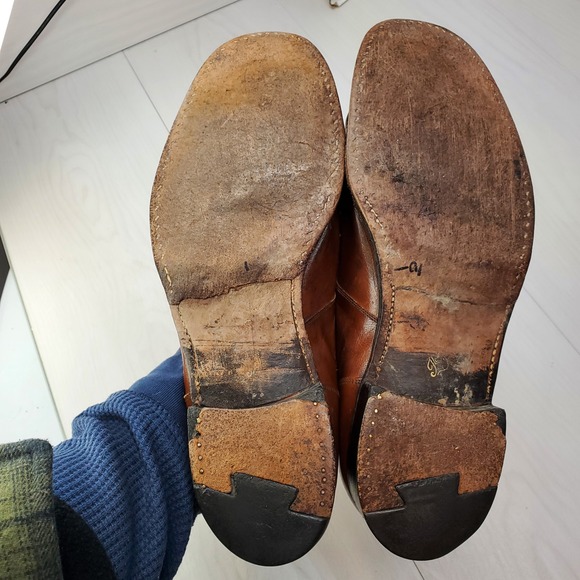 Florsheim Imperial Men's Size 12 Brown Leather Tassel Loafer Dress Shoes - Picture 11 of 16